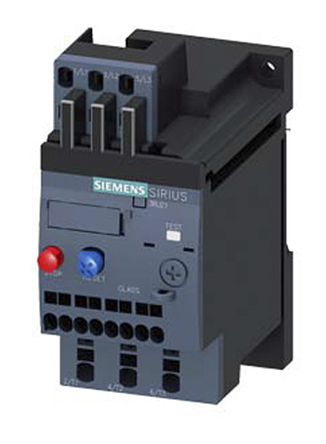 Siemens SIRIUS 3RU2 Thermal Overload Relay 1NO + 1NC, 1.6 A F.L.C, 3 A Contact Rating, 3P, SIRIUS