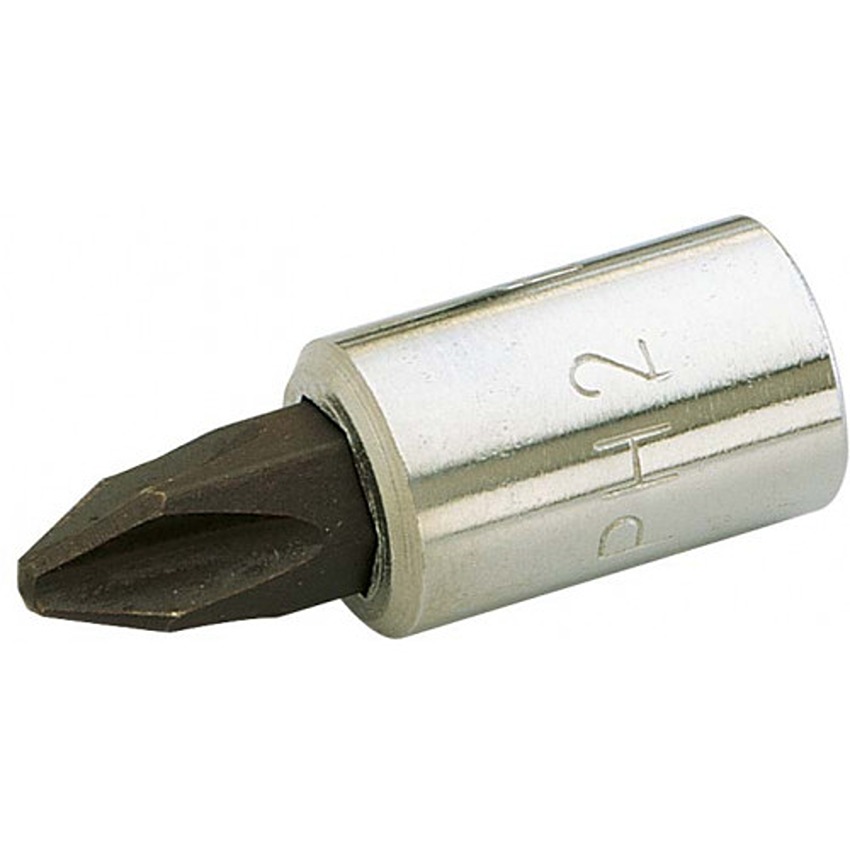 SAM 1/4 in Drive 1/4in Standard Socket, Phillips Bit, 31 mm Overall Length