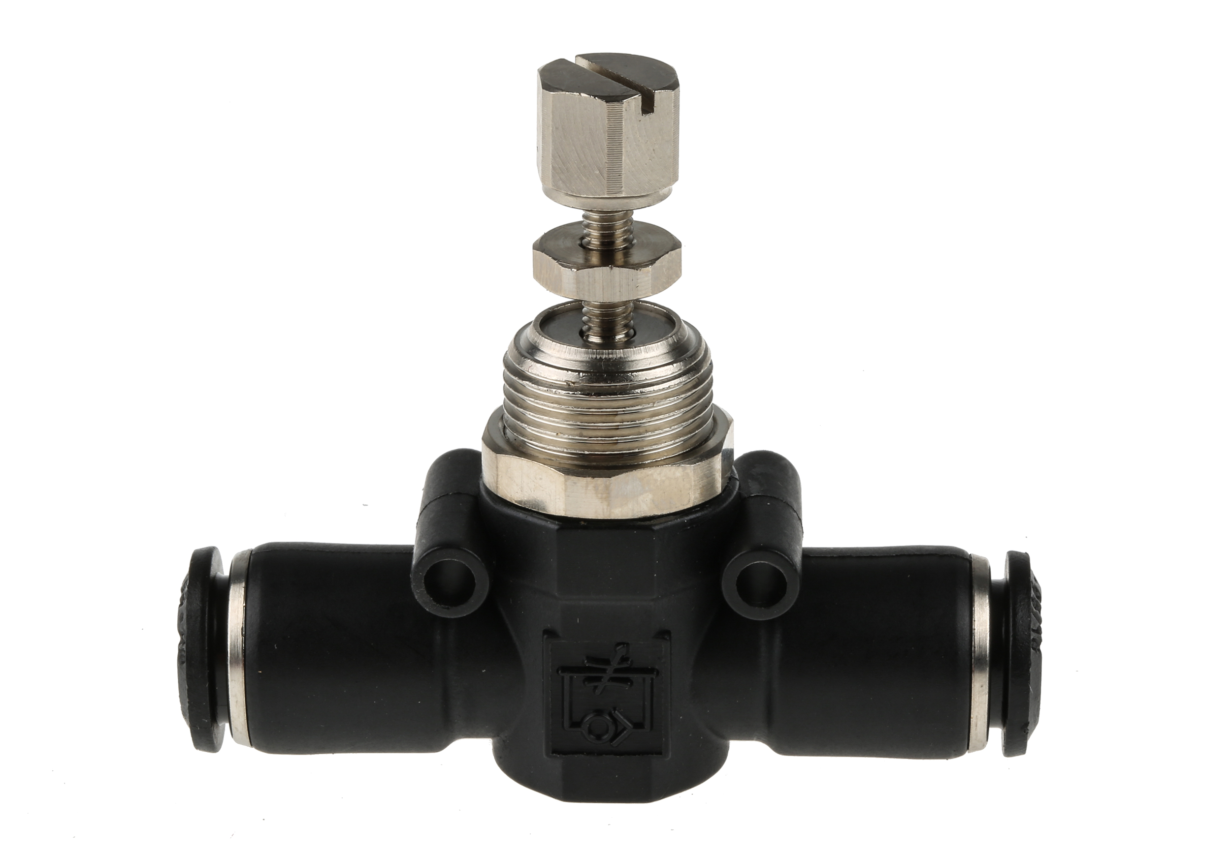 RS PRO Tube Flow Regulator, Push In 8mm Tube Inlet Port x Push In 8mm Tube Outlet Port