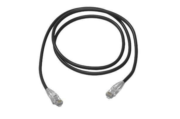 HellermannTyton Connectivity, 3m Cat6, Black RJ45 to RJ45, Unshielded, Terminated