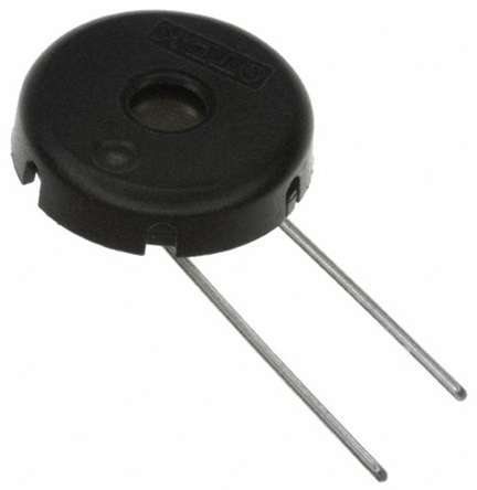 TDK 60dB PCB Mount High External Piezo Buzzer, 12.2 (Dia.) x 3.5mm, 3V ac Min, 30V ac Max