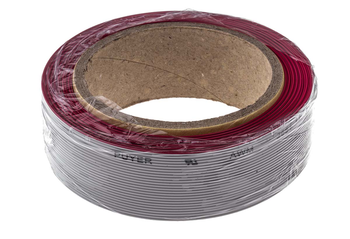 RS PRO Flat Ribbon Cable, 26-Way, 1.27mm Pitch, 5m Length