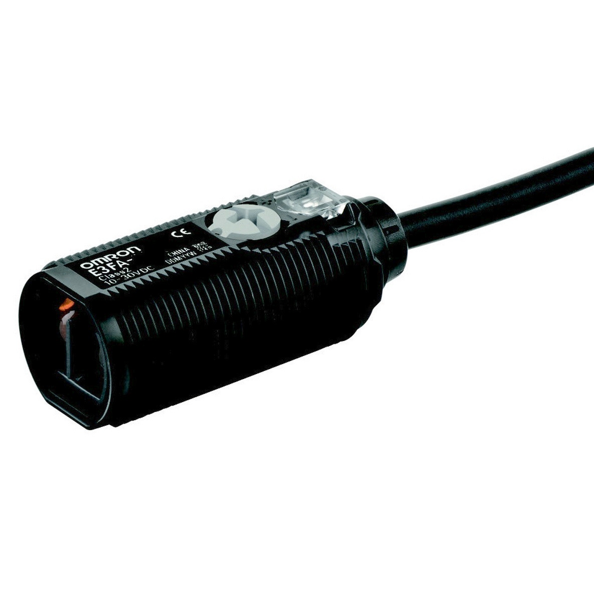 Omron Diffuse Photoelectric Sensor, Cylindrical Sensor, 100 mm Detection Range