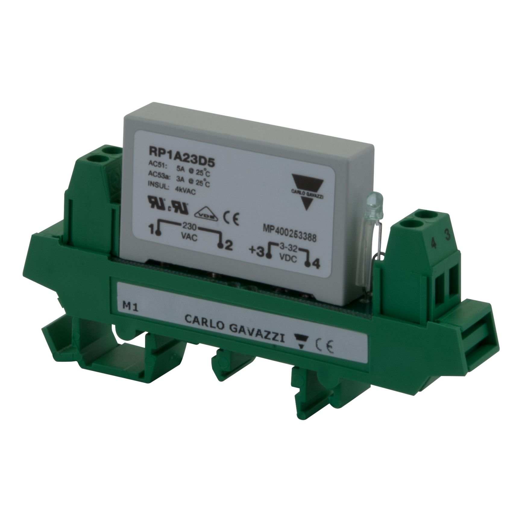 Carlo Gavazzi RP1 Series Solid State Relay, 5.5 A ac Load, PCB Mount, 265 V Load, 34 Vdc Control