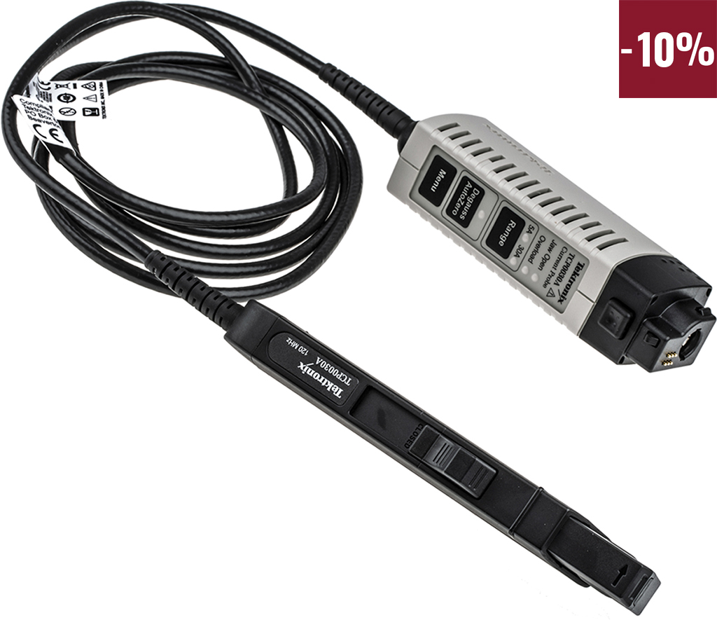 Tektronix TCP Series TCP0030A Oscilloscope Probe, Current Type, ≥ 120MHz, BNC Connector - ASIC