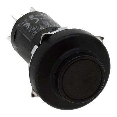 Idec Push Button Switch, Momentary, Panel Mount, DPDT, 24 → 110V, IP66