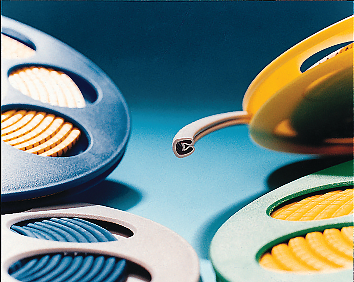 HellermannTyton Helagrip Slide On Cable Markers, Black on White, Pre-printed "J", 2 → 5mm Cable, 901-10422