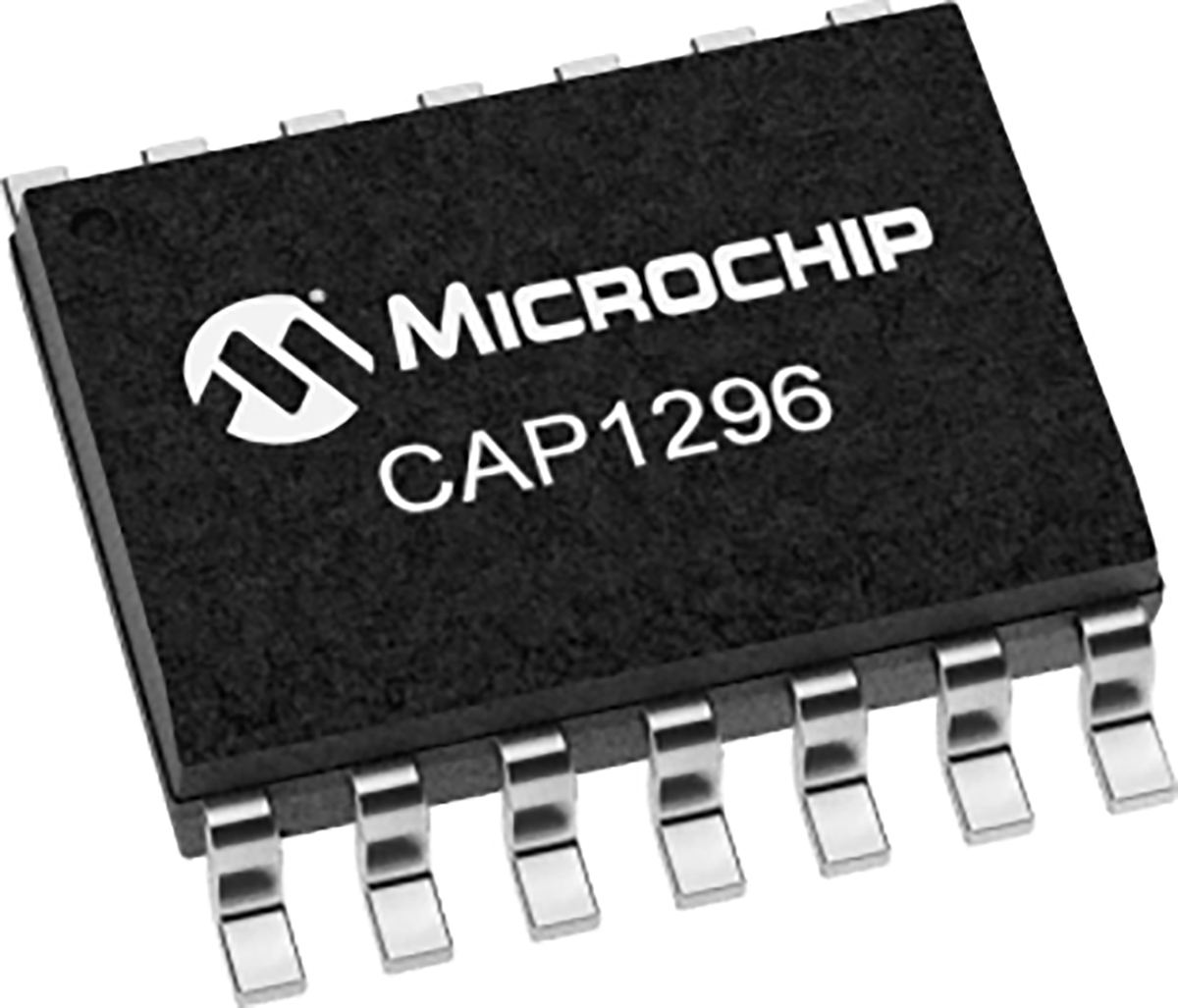 CAP1296-1-SL Microchip, CAP1296 Capacitive 3 V to 5.5 V 14-Pin SOIC