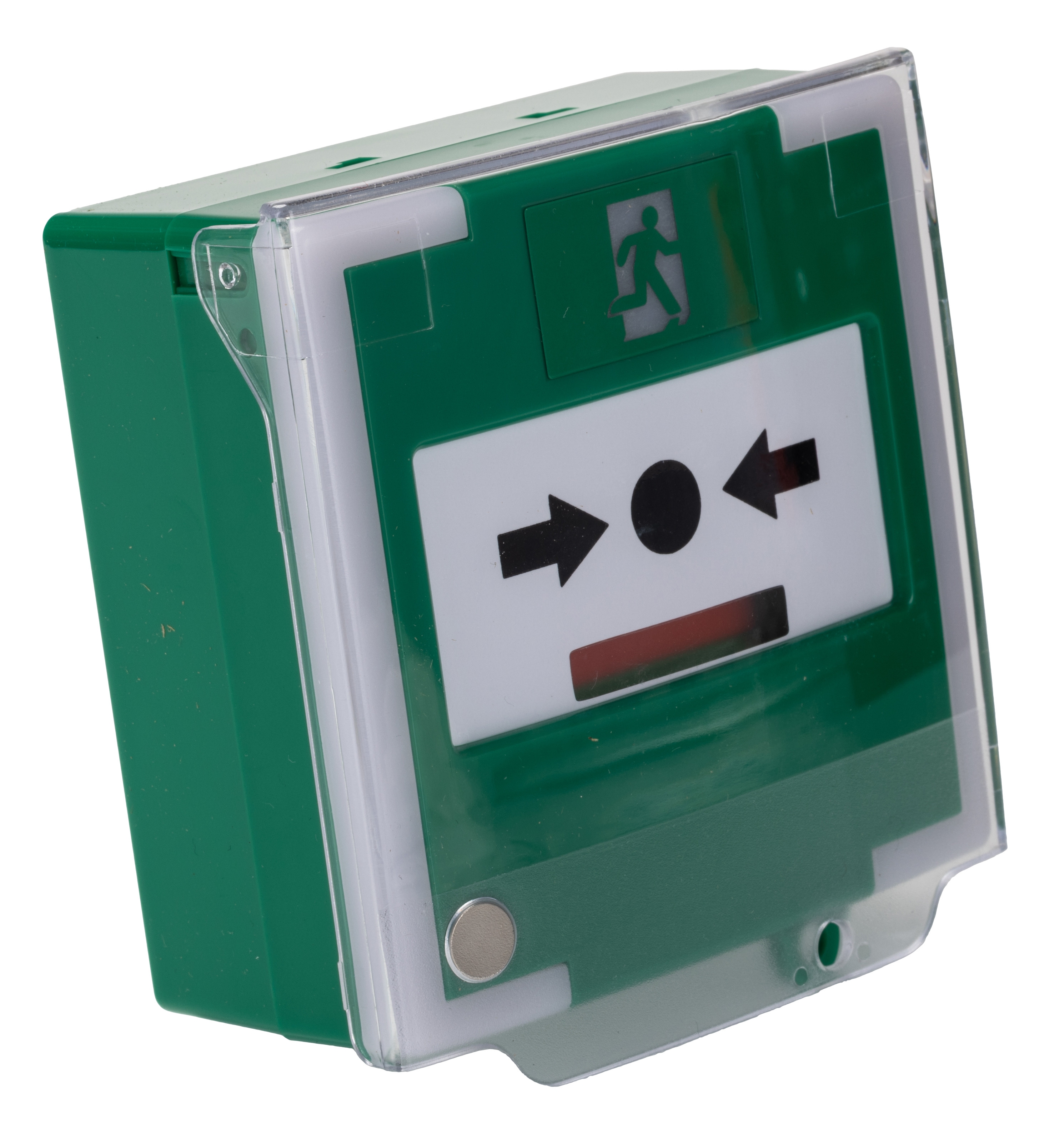 RS PRO Green Emergency exit unlocking box, Button Operated, Resettable, 25 x 85 x 85mm