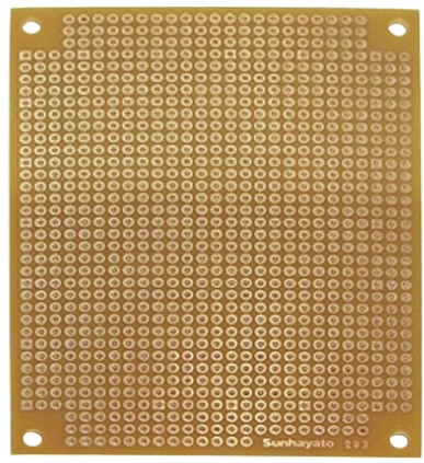 Sunhayato Matrix Board FR1 1mm Holes, 2.54 x 2.54mm Pitch, 95 x 72 x 1.6mm