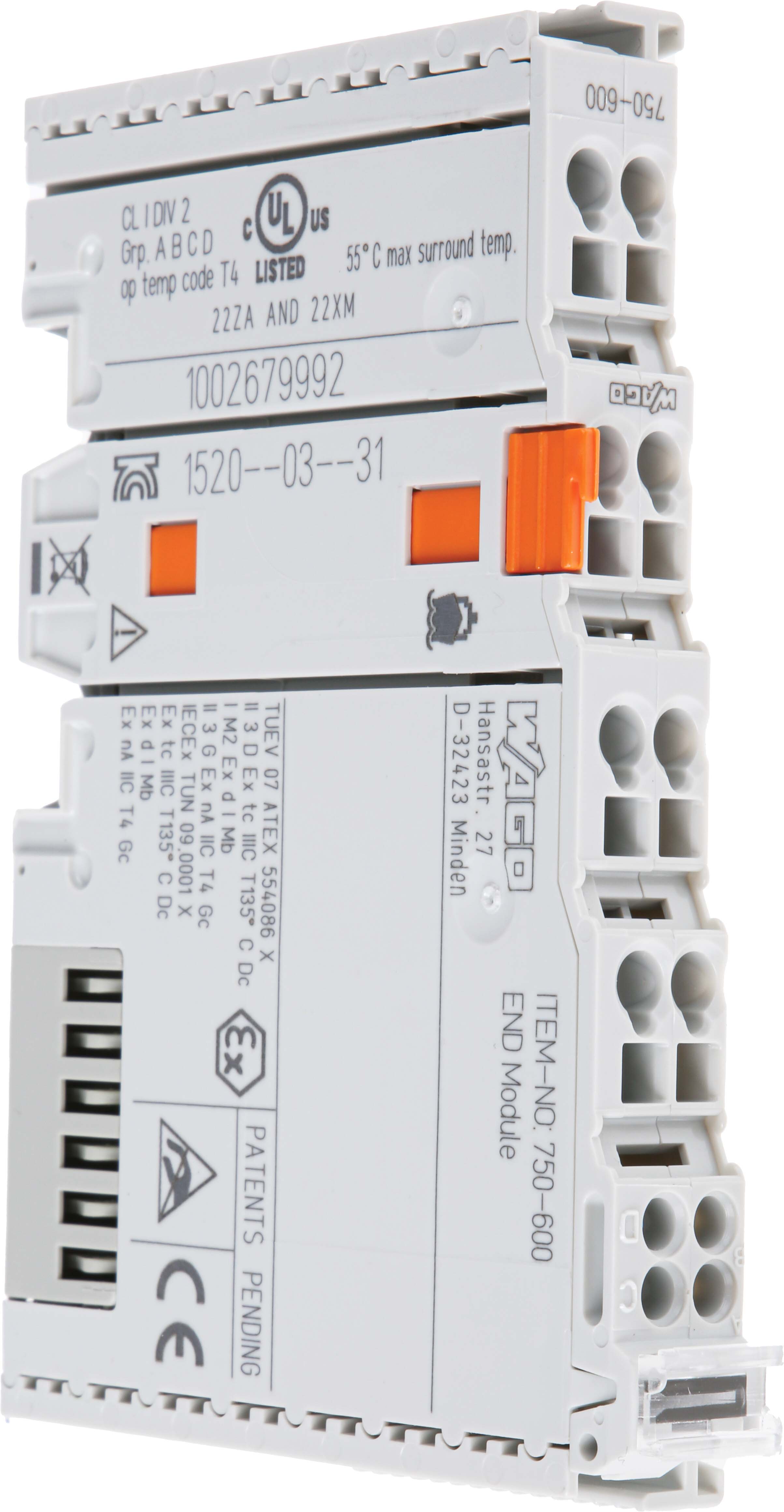 WAGO 750 Series PLC I/O Module for Use with I/O System 750/753