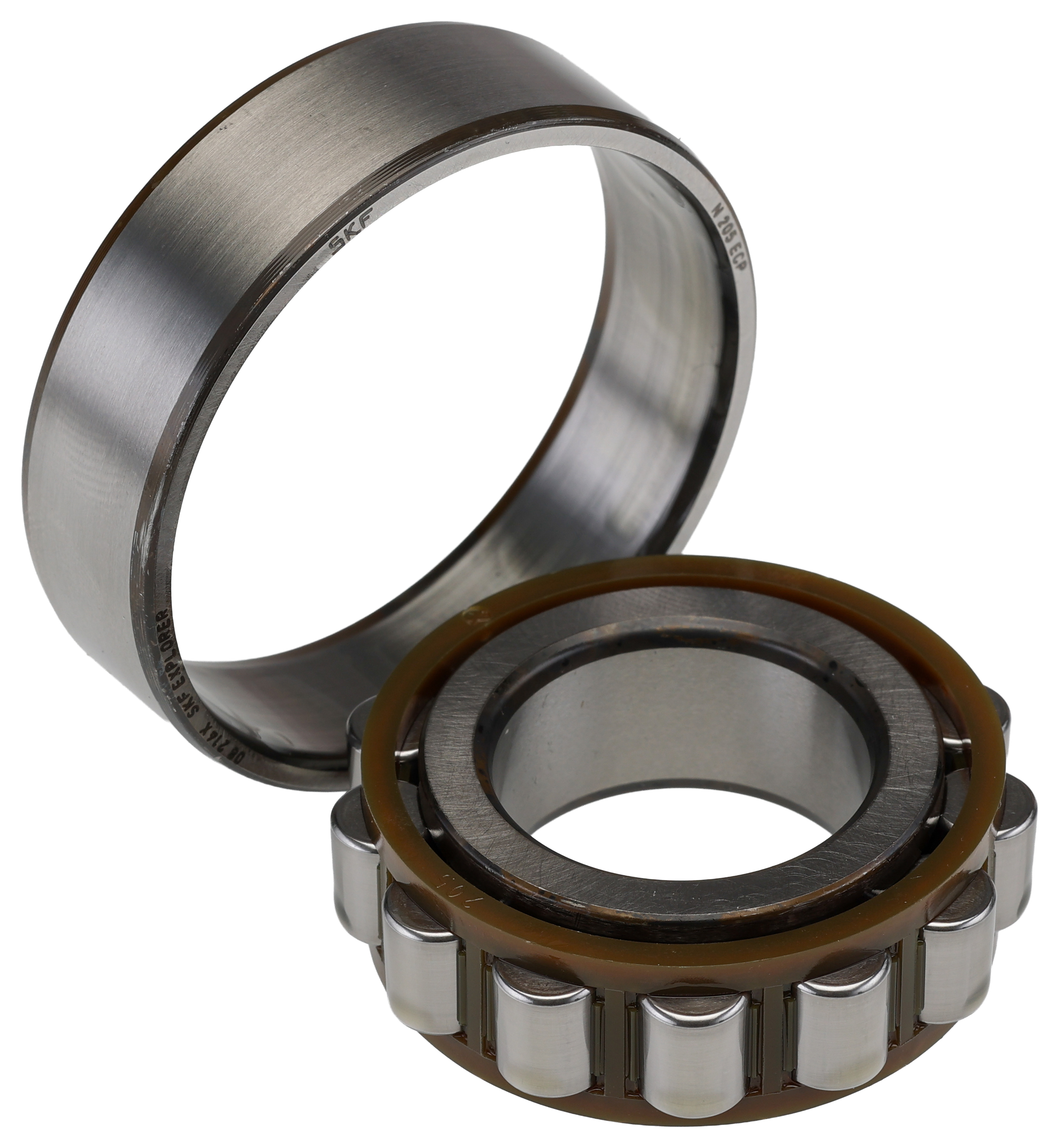 SKF N 205 ECP 25 mm ID Roller Bearing, 52 mm OD