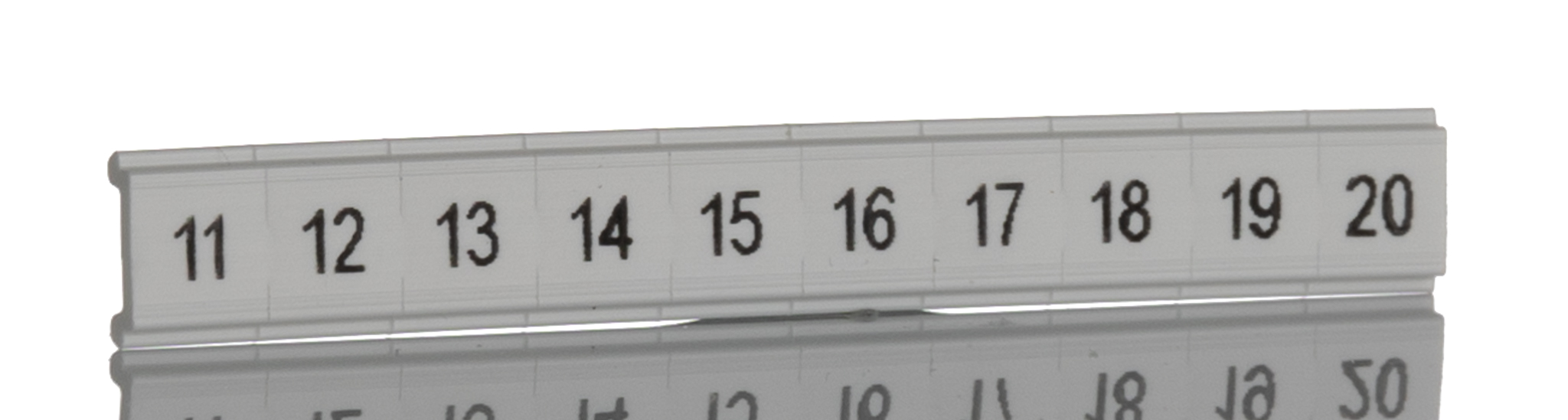 Phoenix Contact, ZBF5.LGS:11-20 Marker Strip for use with  for use with Terminal Blocks