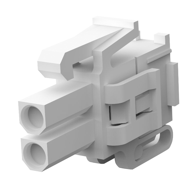 TE Connectivity, Mini-Universal MATE-N-LOK II Male Connector Housing, 4.14mm Pitch, 2 Way, 1 Row