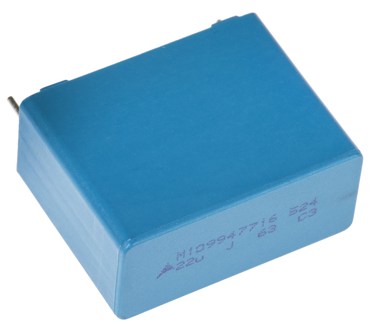EPCOS B32524 Polyester Film Capacitor, 40 V ac, 63 V dc, ±5%, 22μF, Through Hole