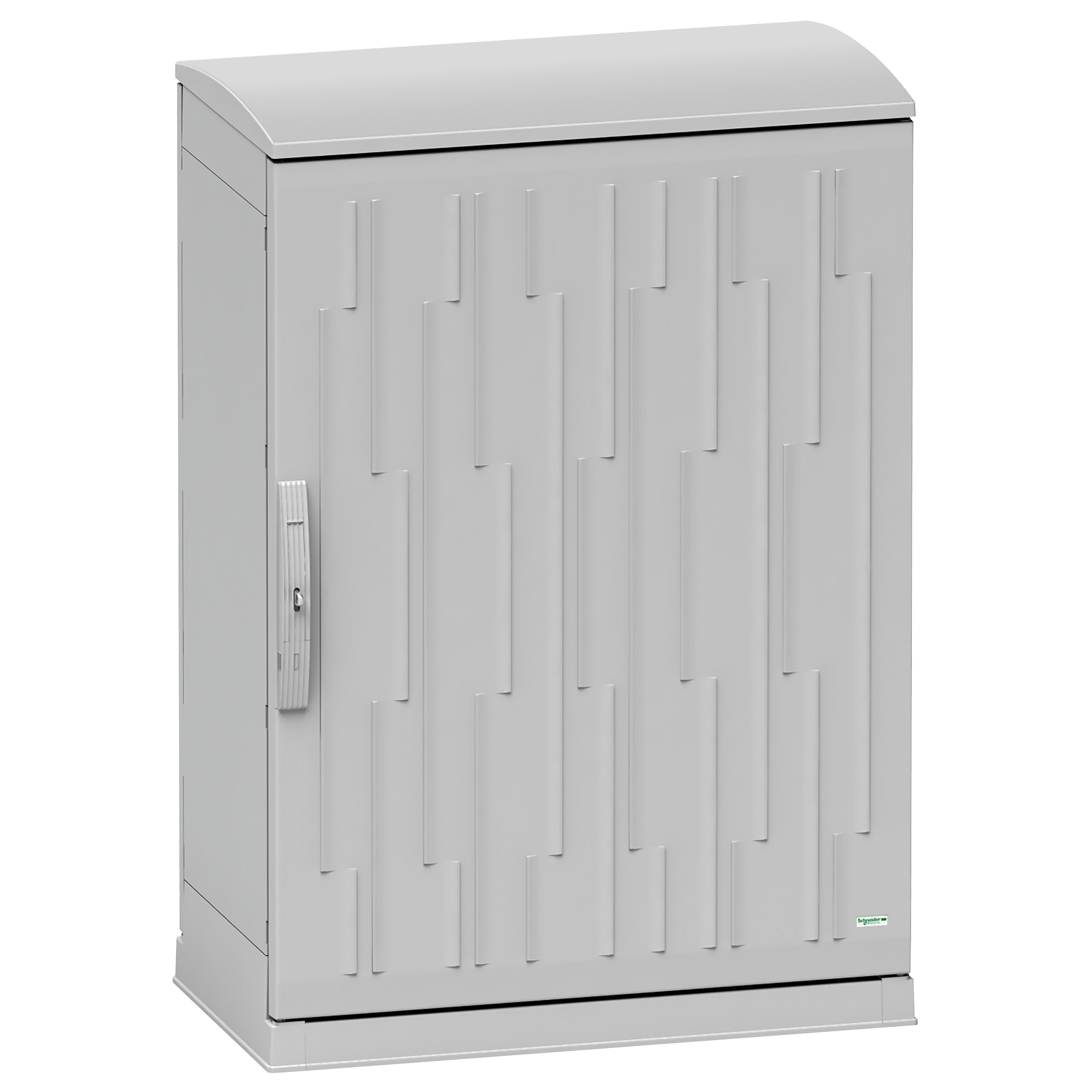 Schneider Electric PanelSeT Series Grey Fibreglass Double Reinforced Polyester Enclosure, IP55, IK10, Grey Lid, 1093 x