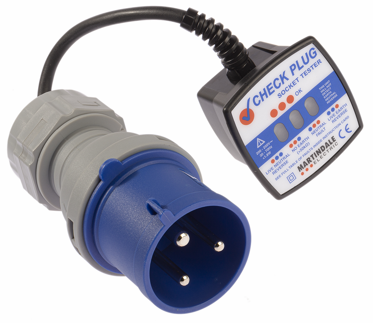 Martindale Socket Tester 16/32A 230V ac CAT III 300 V