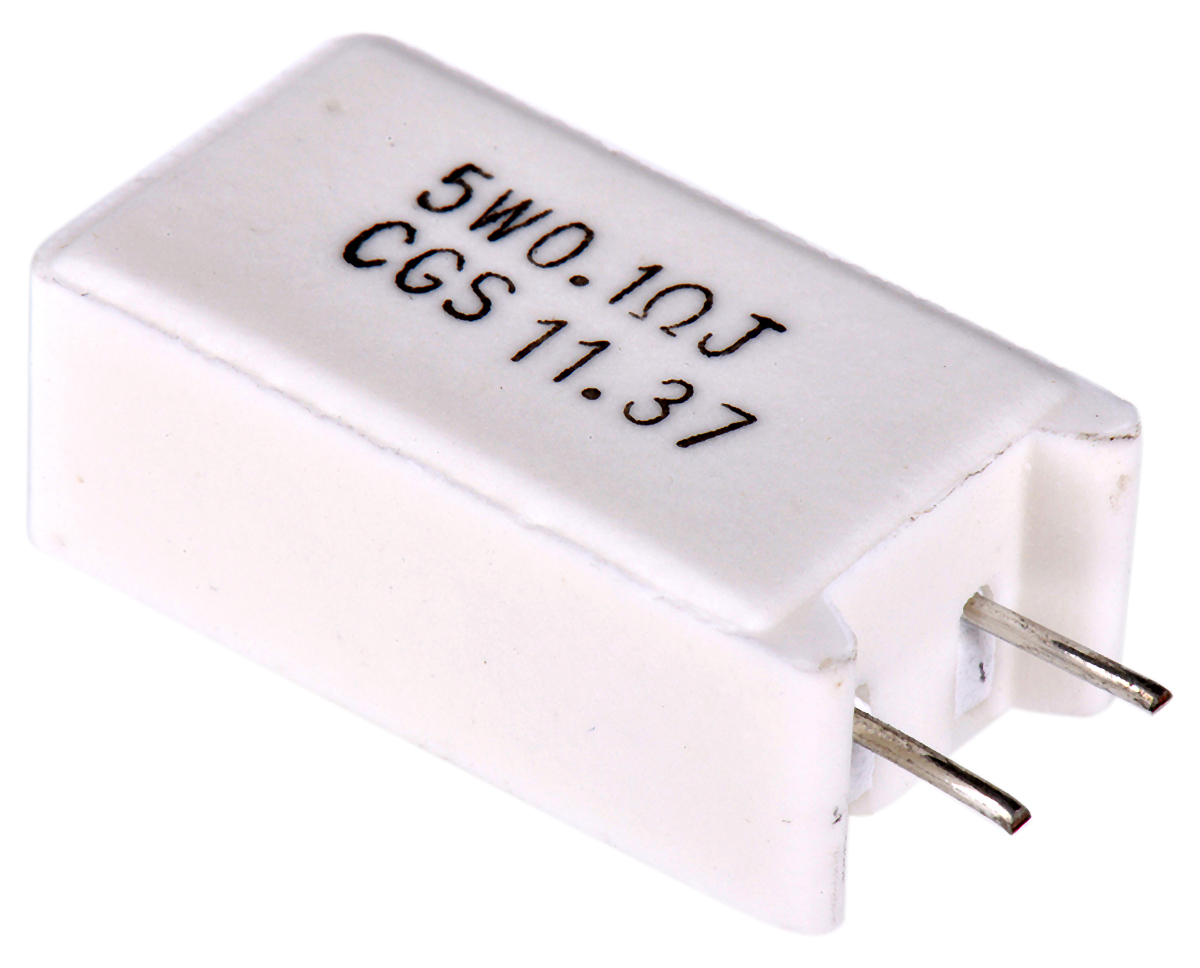 TE Connectivity 100mΩ Wire Wound Resistor 5W ±5% SQMW5R10J