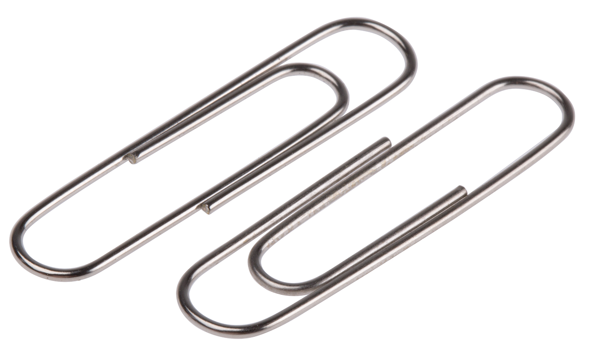 RS PRO Metal Paperclip x1000