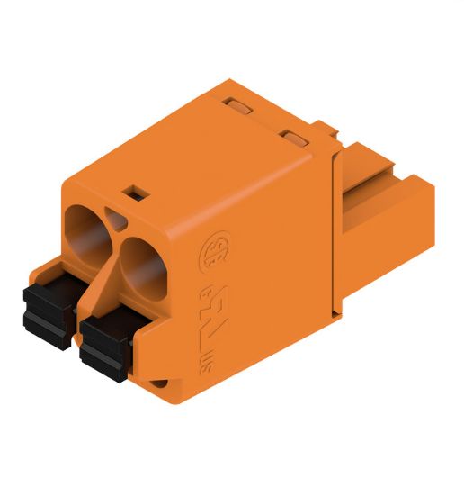 Weidmuller, 5.08mm Pitch, BL 5.08, 2 Way, , Pluggable Terminal Block, Plug, Cable Mount, Push In Termination, 1013680000