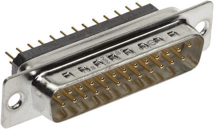HARTING D-Sub Filter 25 Way Through Hole D-sub Connector Plug, 2.77mm Pitch