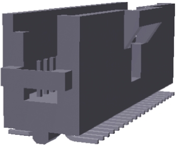 TE Connectivity AMPMODU System 50 Series Right Angle Through Hole PCB Header, 10 Contact(s), 1.27 mm Pitch, 2 Row,