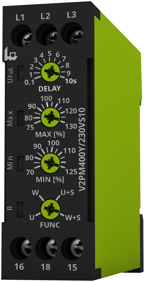 Tele Phase Monitoring Relay, 1, 3 Phase, SPDT, DIN Rail