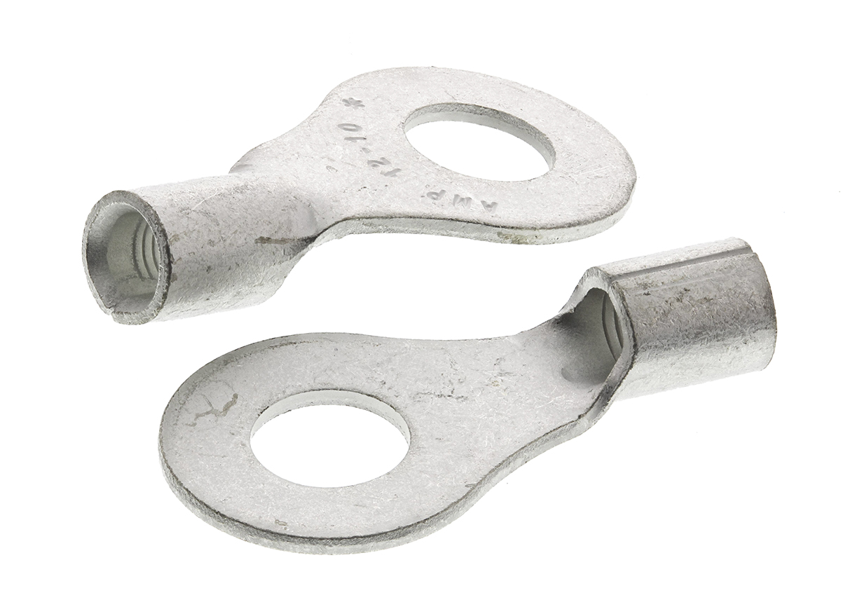 TE Connectivity, SOLISTRAND Uninsulated Ring Terminal, M6 Stud Size, 2.6mm² to 6.6mm² Wire Size