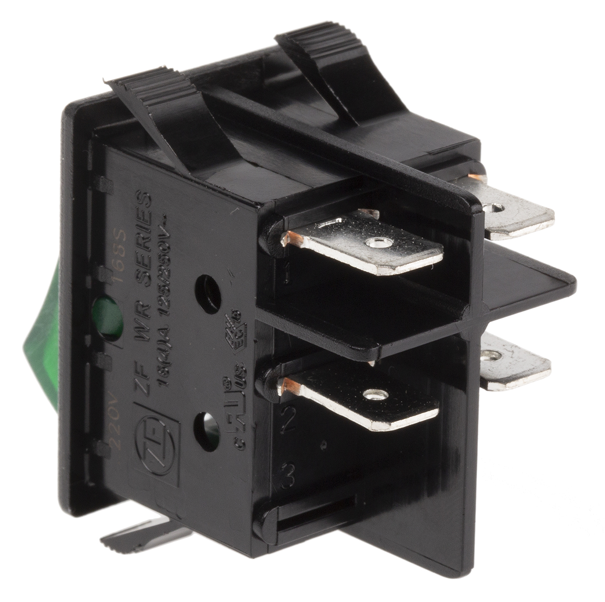 ZF Illuminated DPST, On-Off Rocker Switch Panel Mount