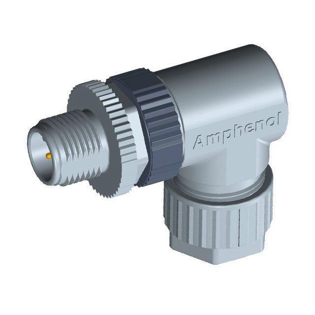 Amphenol Industrial Circular Connector, 5 Contacts, Cable, M12 Connector, Plug, Male, IP67, M Series
