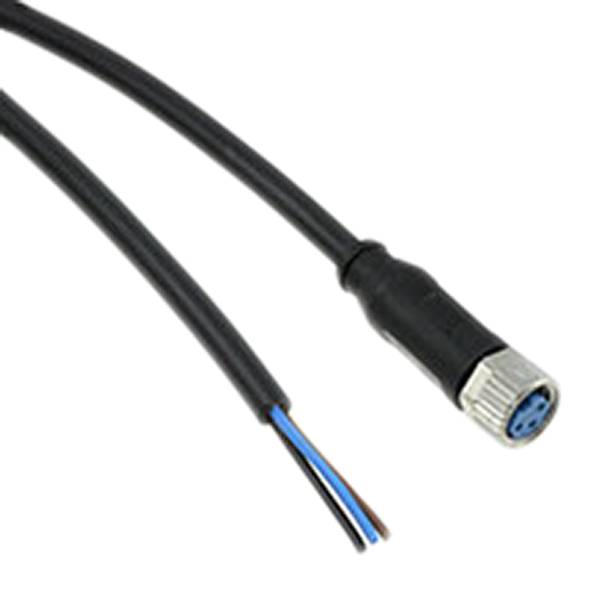TE Connectivity Female 3 way M8 to Unterminated Free End Sensor Actuator Cable, 1.5 m