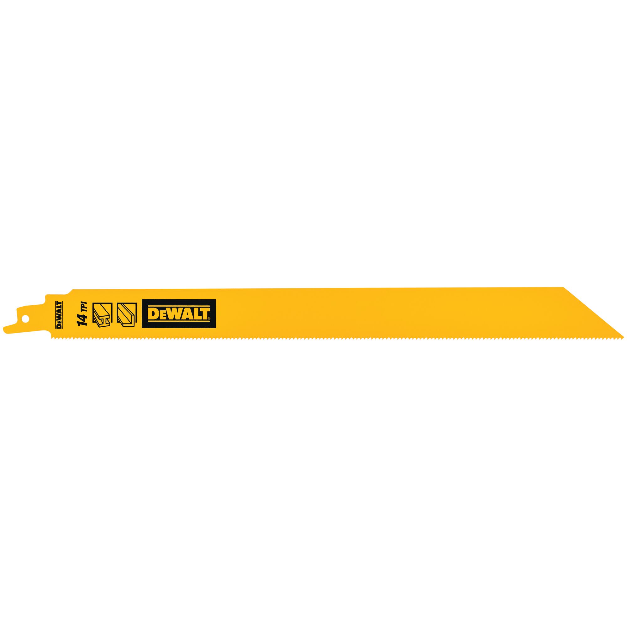 DeWALT, 14 Teeth Per Inch Metal 304mm Cutting Length Reciprocating Saw Blade, Pack of 5