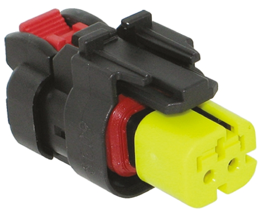 TE Connectivity, AMPSEAL 16 Automotive Connector Plug Black Cable Mount 2 Way, Crimp Termination 776427-3