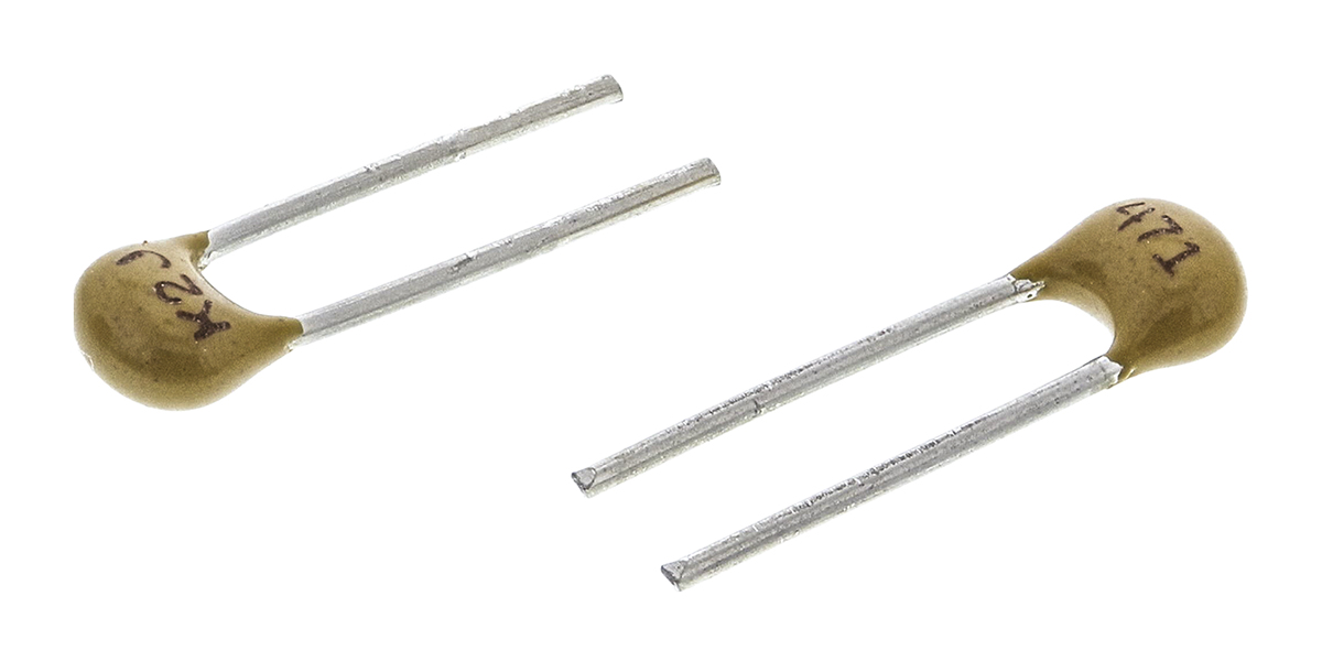 KEMET 470pF Multilayer Ceramic Capacitor MLCC, 200V dc V, ±5% , Through Hole