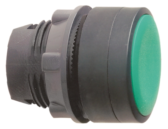 Schneider Electric Harmony XB5 Series Green Spring Return Push Button Head, 22mm Cutout, IP66, IP67, IP69K
