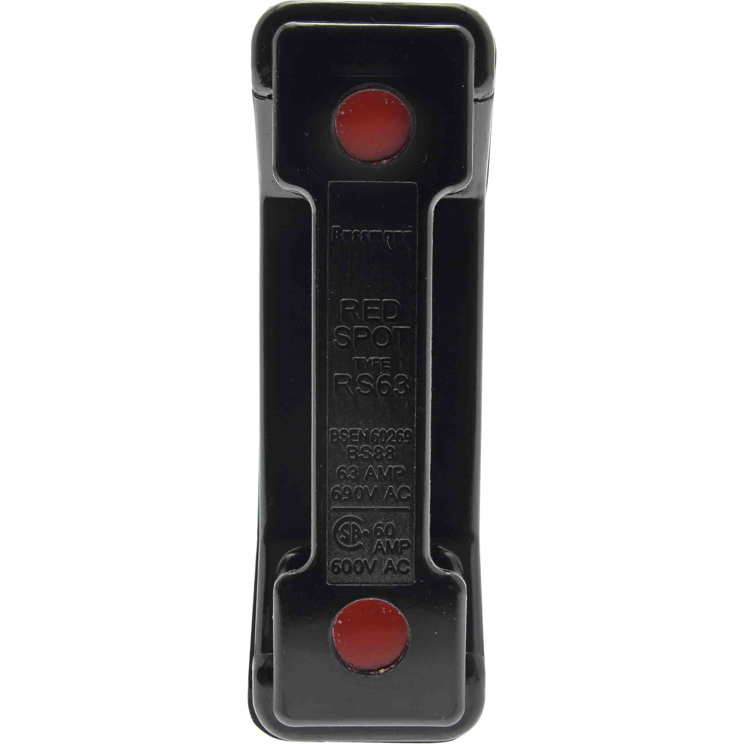 Eaton 63A Rail Mount Fuse Holder, 1P, 690V ac