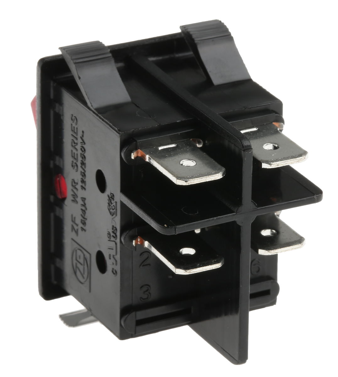 ZF Illuminated DPST, On-Off Rocker Switch Panel Mount