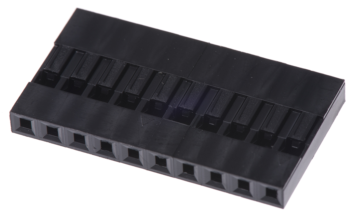 HARWIN, M20-10 Female Connector Housing, 2.54mm Pitch, 10 Way, 1 Row