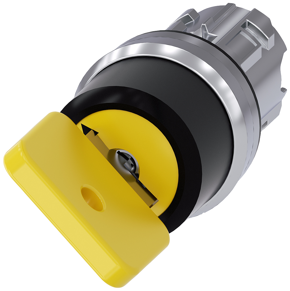 Siemens SIRIUS ACT 3SU10 2-position Key Switch Head, Momentary, 22mm Cutout
