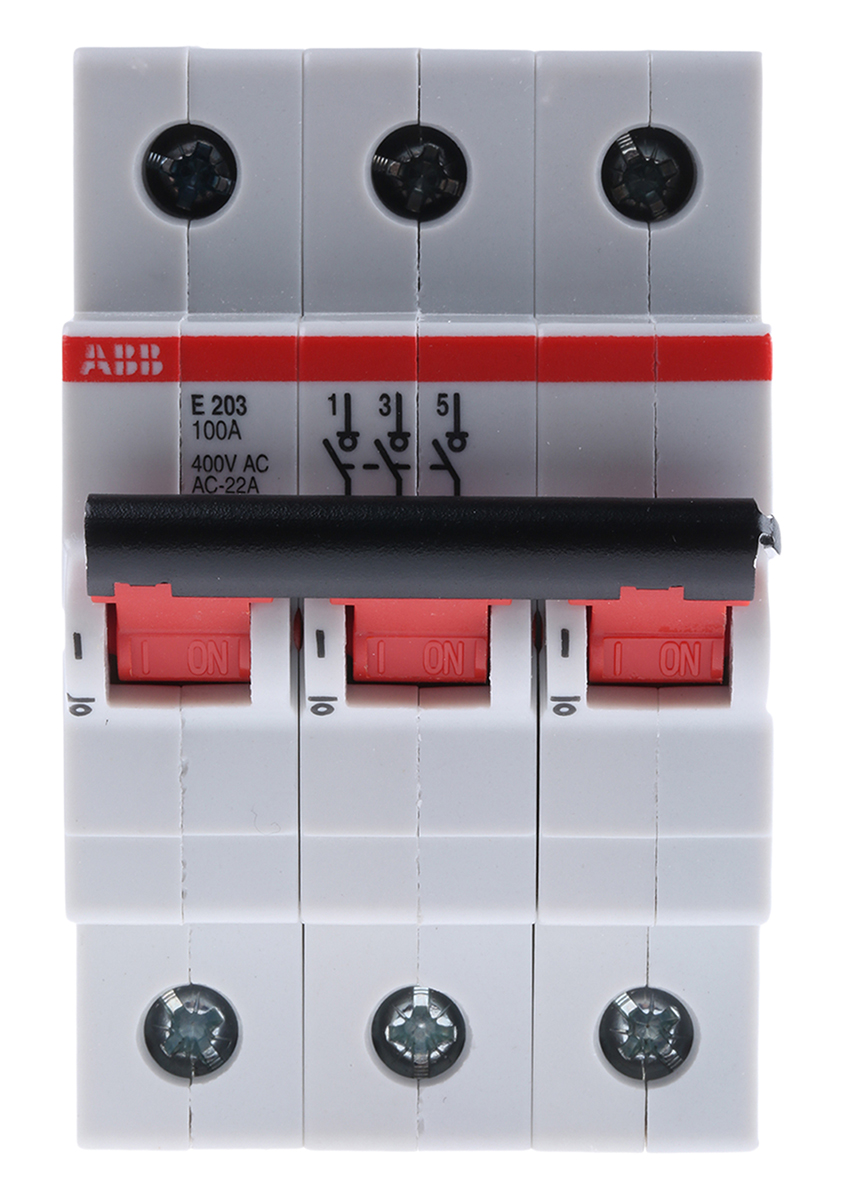 ABB, Pro M MCCB 1P 100A, DIN Rail Mount
