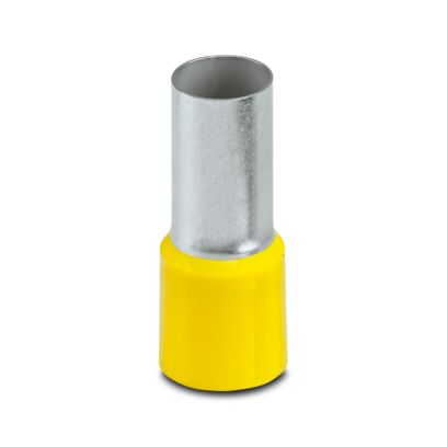 Phoenix Contact Insulated Ferrule, 20mm Pin Length, 12.7mm Pin Diameter, Yellow