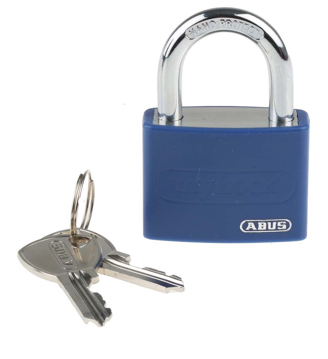 ABUS Key Weatherproof Aluminium, Steel Safety Padlock, 6.5mm Shackle, 43mm Body