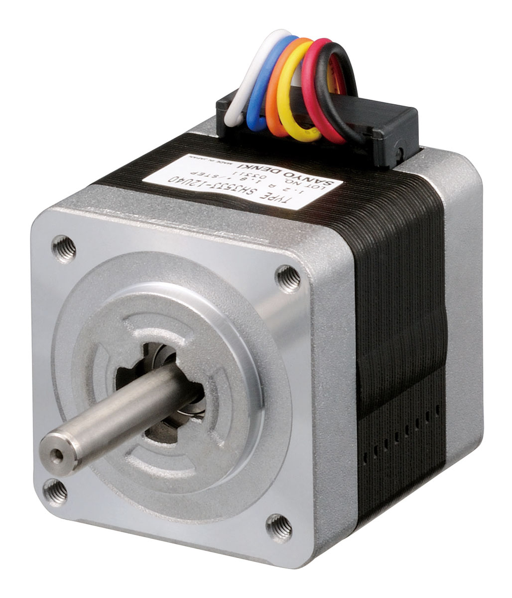 Sanyo Denki SH3533 Series Hybrid, Single Shaft Stepper Motor, 0.12Nm Torque, 24 V, 1.8°, 35 x 35mm Frame, 5mm Shaft