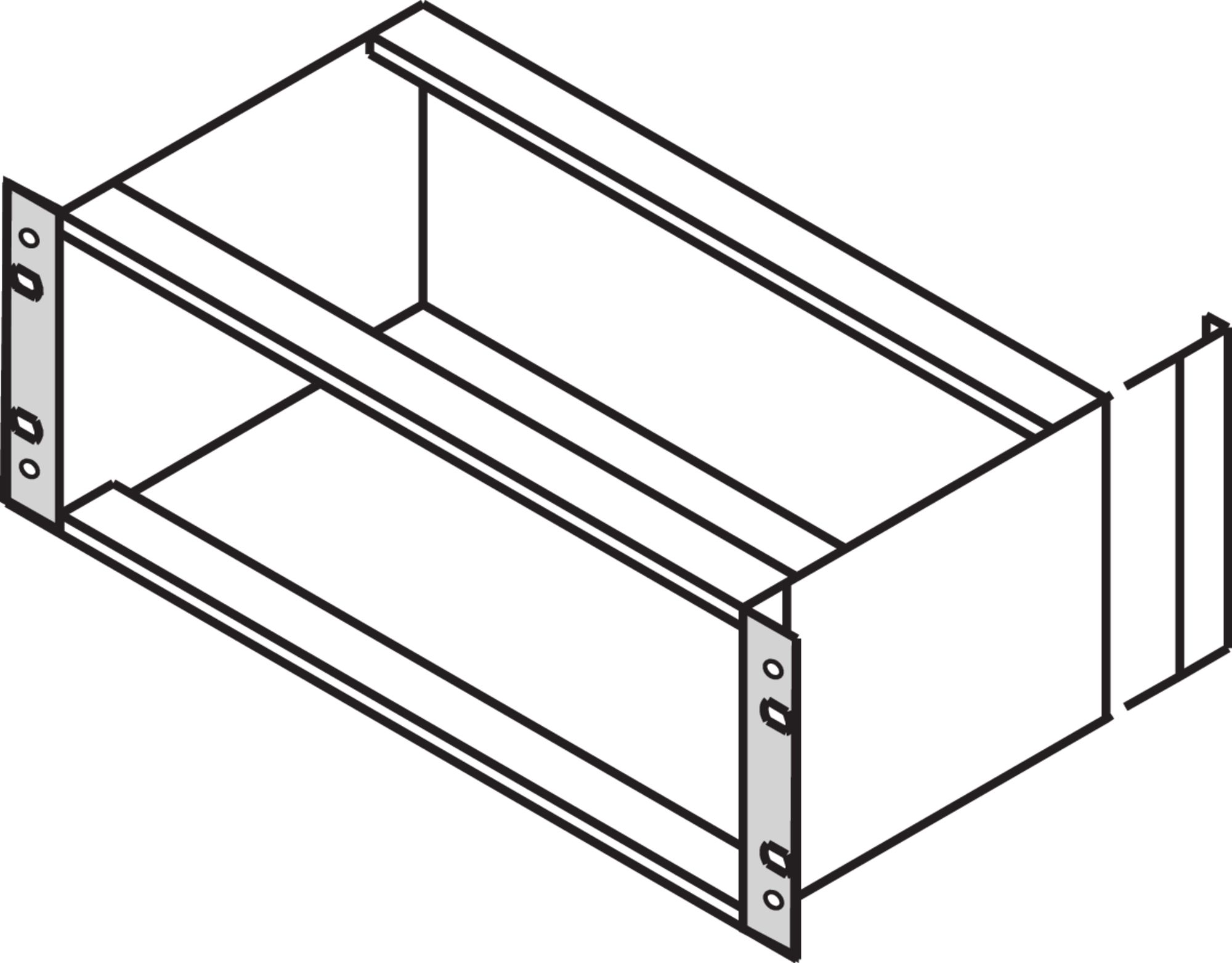 nVent SCHROFF EuropacPRO Series Aluminium Bracket for Use with Gasket