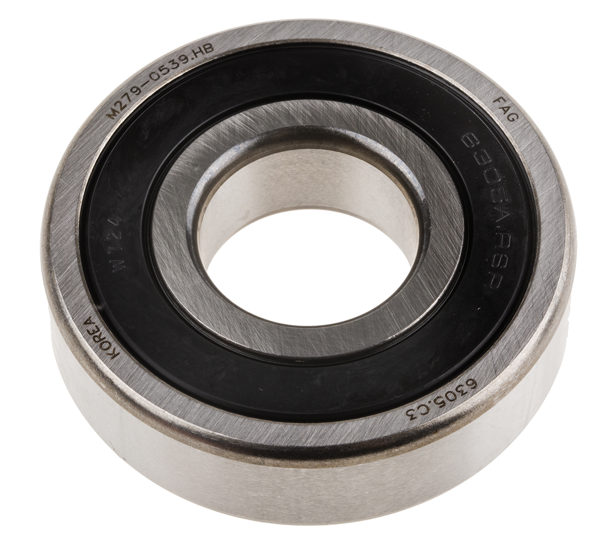 FAG 6305-C-2HRS-C3 1 Row Ball Bearing - 25 mm ID, 62 mm OD