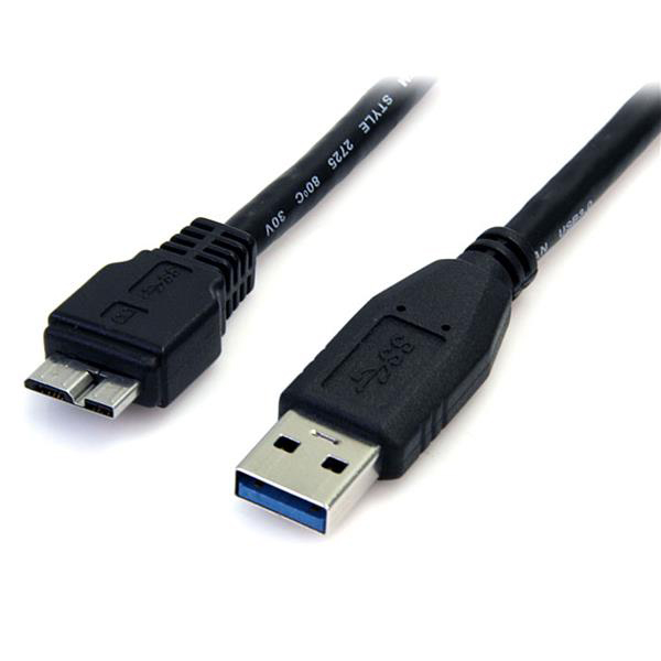 StarTech.com USB 3.0, Male USB A to Male Micro USB B, 5Gbps, 500mm