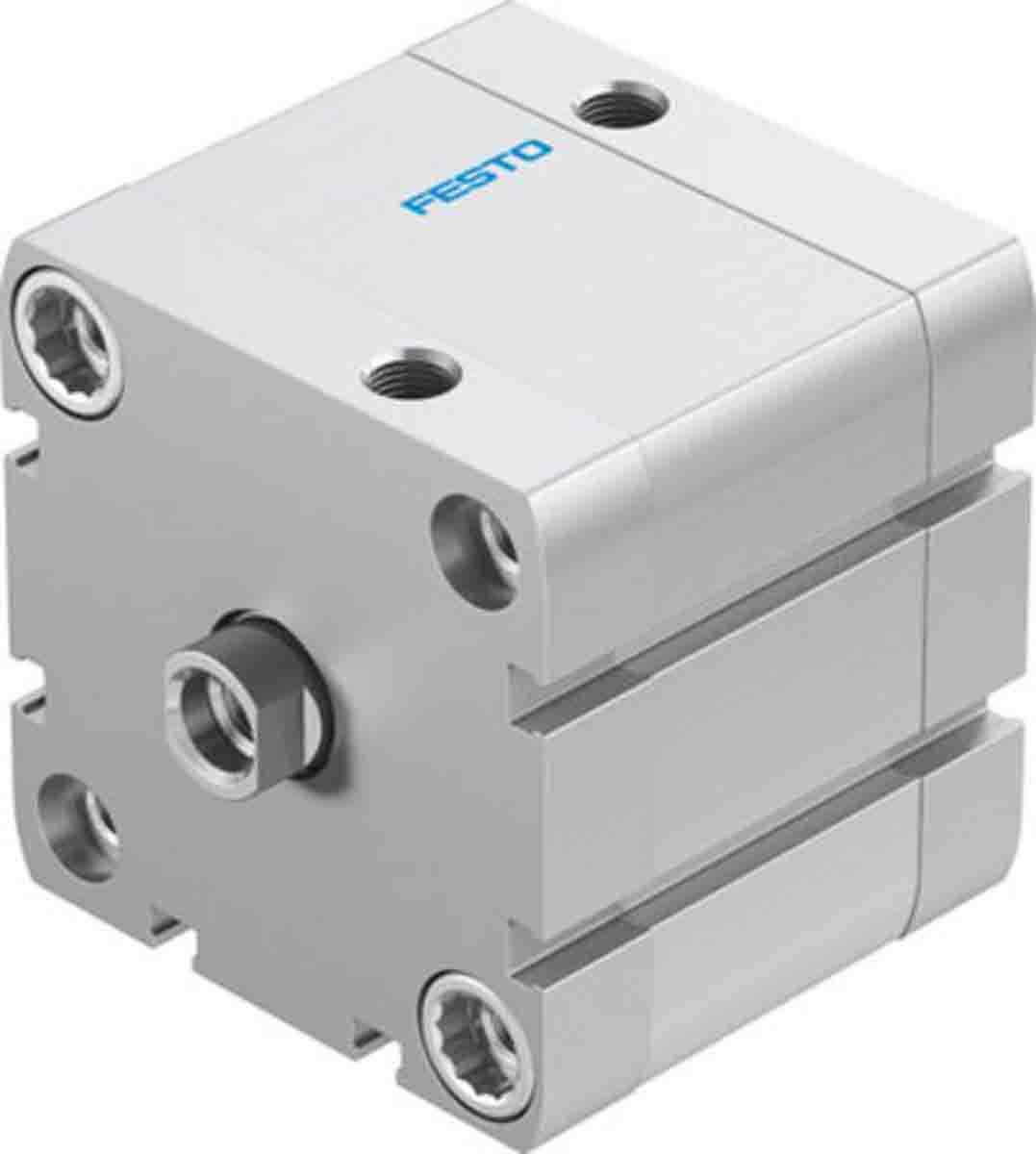Festo Pneumatic Compact Cylinder - 536344 63 mm Bore, 20 mm ADN-63-20-I-P-A Series, Double Acting Acting