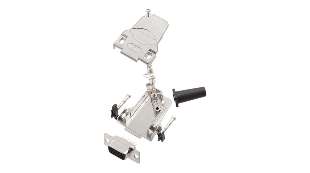 Encitech Connectors 6355 9 Way Side Entry Cable Mount Solder D-sub Connector Socket