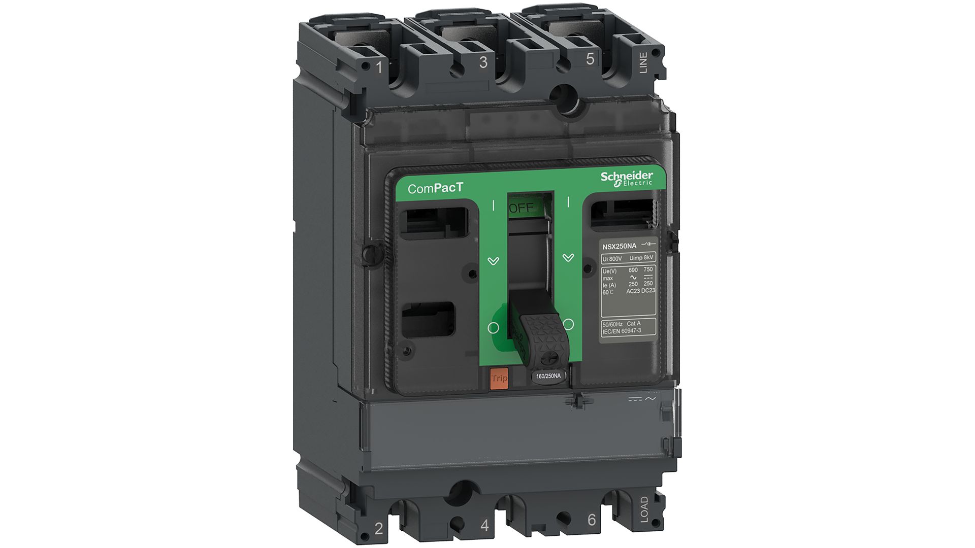 Schneider Electric Fuse Switch Disconnector, 2 Pole, 100A Max Current