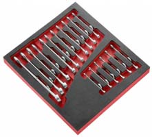 Facom MODM.440 Series 17-Piece Spanner Set, 6 → 24 mm